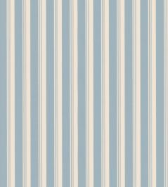 Ribbon Stripe Fabric by George & Minnie Chalky Blue Ribbon Stripe Fabric by George & Minnie Chalky Blue