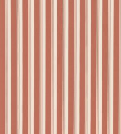 Ribbon Stripe Fabric by George & Minnie Terracotta Ribbon Stripe Fabric by George & Minnie Terracotta