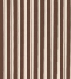 Ribbon Stripe Fabric by George & Minnie Walnut Ribbon Stripe Fabric by George & Minnie Walnut