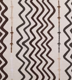 Rick Rack Fabric by Christopher Farr Cloth Chocolate Rick Rack Fabric by Christopher Farr Cloth Chocolate