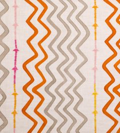 Rick Rack Fabric by Christopher Farr Cloth Orange Rick Rack Fabric by Christopher Farr Cloth Orange