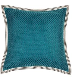 Rico Ruivo Cushion 45 x 45cm by Maison Casamance Turquoise Rico Ruivo Cushion 45 x 45cm by Maison Casamance Turquoise
