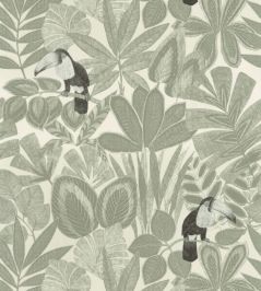 Rio Wallpaper by Caselio Vert Kaki Rio Wallpaper by Caselio Vert Kaki