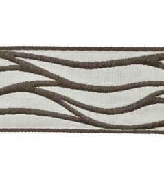 Rio Jacquard Braid 70mm Trimming by Houles Anthracite Rio Jacquard Braid 70mm Trimming by Houles Anthracite