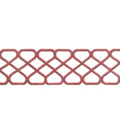 Ripley Applique Trimming by Thibaut Cranberry Ripley Applique Trimming by Thibaut Cranberry