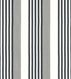 Riviera Stripe Fabric by Thibaut Sterling and Charcoal Riviera Stripe Fabric by Thibaut Sterling and Charcoal