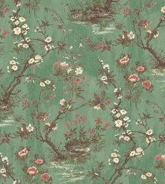 Rivington Wallpaper by Woodchip & Magnolia Moss Green Rivington Wallpaper by Woodchip & Magnolia Moss Green