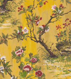 Rivington Wallpaper by Woodchip & Magnolia Yellow Rivington Wallpaper by Woodchip & Magnolia Yellow