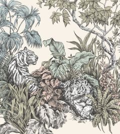 Roar Mural by Ohpopsi Blush Roar Mural by Ohpopsi Blush