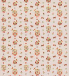 Roar Stitch Fabric by GP & J Baker Green Roar Stitch Fabric by GP & J Baker Green