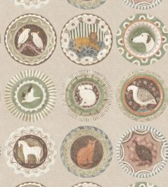 Robina's Dinner Party Wallpaper by GP & J Baker Sage Robina's Dinner Party Wallpaper by GP & J Baker Sage