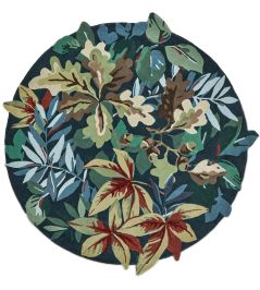 Robin's Wood Rug by Sanderson Forest Green Robin's Wood Rug by Sanderson Forest Green