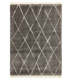 Rocco Diamond Rug by Asiatic Grey Rocco Diamond Rug by Asiatic Grey