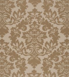 Rococo Damask Fabric by James Hare Sultan Gold Rococo Damask Fabric by James Hare Sultan Gold