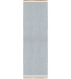 Rollakan Solid Runner Rug by Layered Sky Blue Rollakan Solid Runner Rug by Layered Sky Blue