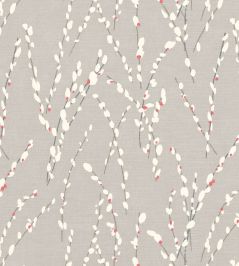 Mikado Fabric by Romo Red Coral Mikado Fabric by Romo Red Coral