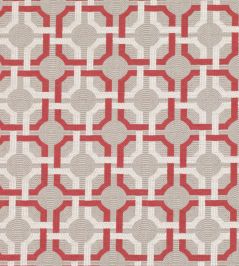 Orton Fabric by Romo Red Tulip Orton Fabric by Romo Red Tulip
