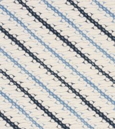 Ronnie Fabric by Schumacher Blue Ronnie Fabric by Schumacher Blue