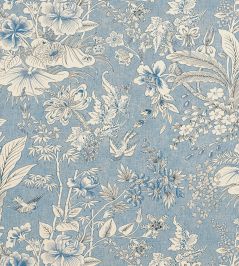 Rosalind Fabric by Thibaut Blue Rosalind Fabric by Thibaut Blue