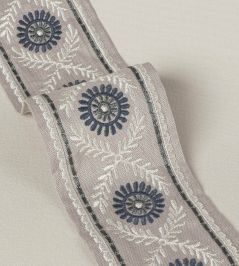 Rosario Braid Trimming by Colefax and Fowler Blue Rosario Braid Trimming by Colefax and Fowler Blue