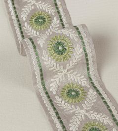 Rosario Braid Trimming by Colefax and Fowler Leaf Green Rosario Braid Trimming by Colefax and Fowler Leaf Green