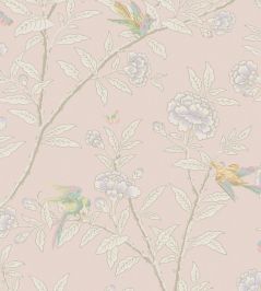 Roseberry With Birds Wallpaper by Cole & Son Shell Pink Roseberry With Birds Wallpaper by Cole & Son Shell Pink