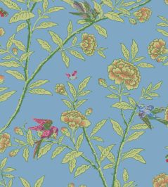 Roseberry With Birds Wallpaper by Cole & Son Hyacinth Blue Roseberry With Birds Wallpaper by Cole & Son Hyacinth Blue