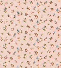 Rosebud Fabric by Clarke & Clarke Blush Rosebud Fabric by Clarke & Clarke Blush