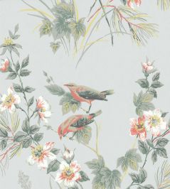 Rosemore Wallpaper by 1838 Wallcoverings Grey Rosemore Wallpaper by 1838 Wallcoverings Grey