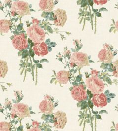 Rosie Wallpaper by George & Minnie Raspberry/Teal Rosie Wallpaper by George & Minnie Raspberry/Teal