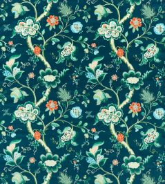 Roslyn Velvet Fabric by Sanderson Eucalyptus/Rowan Berry Roslyn Velvet Fabric by Sanderson Eucalyptus/Rowan Berry