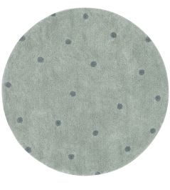 Round Dot Rug by Lorena Canals Blue Sage Round Dot Rug by Lorena Canals Blue Sage