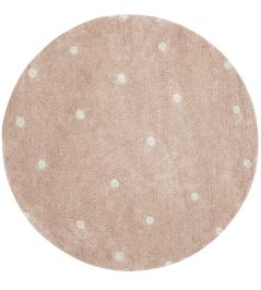 Round Dot Rug by Lorena Canals Rose Round Dot Rug by Lorena Canals Rose