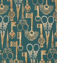 Roxanne Wallpaper by Romo Peacock Roxanne Wallpaper by Romo Peacock
