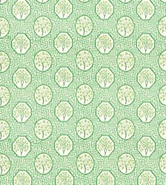 Royal Maze Fabric by GP & J Baker Royal Green Royal Maze Fabric by GP & J Baker Royal Green