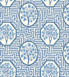 Royal Maze Wallpaper by GP & J Baker Royal Blue Royal Maze Wallpaper by GP & J Baker Royal Blue