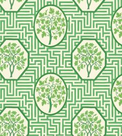 Royal Maze Wallpaper by GP & J Baker Royal Green Royal Maze Wallpaper by GP & J Baker Royal Green