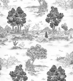 Royal Oak Wallpaper by Coordonne Black Royal Oak Wallpaper by Coordonne Black