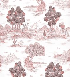 Royal Oak Wallpaper by Coordonne Vermillion Royal Oak Wallpaper by Coordonne Vermillion