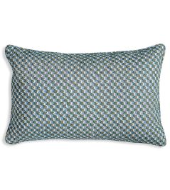 Ruffle Cushion by Fermoie Green and Blue Ruffle Cushion by Fermoie Green and Blue