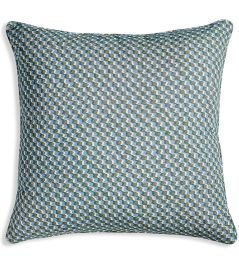 Ruffle Cushion by Fermoie Green and Blue Ruffle Cushion by Fermoie Green and Blue