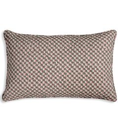 Ruffle Cushion by Fermoie Green and Pink Ruffle Cushion by Fermoie Green and Pink