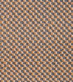 Ruffle Fabric by Fermoie Orange/Blue Ruffle Fabric by Fermoie Orange/Blue