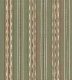 Rufus Stripe Fabric by GP & J Baker Leaf Rufus Stripe Fabric by GP & J Baker Leaf