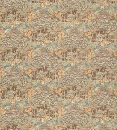 Ruskin Cotton Fabric by GP & J Baker Teal Ruskin Cotton Fabric by GP & J Baker Teal
