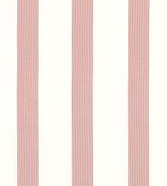 Sabine Stripe Fabric by Thibaut Cranberry Sabine Stripe Fabric by Thibaut Cranberry
