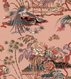 Sacred Pheasants Wallpaper by Coordonne Rose Sacred Pheasants Wallpaper by Coordonne Rose