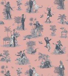 Safari Soiree Wallpaper by Divine Savages Primrose Pink Safari Soiree Wallpaper by Divine Savages Primrose Pink