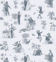 Safari Soiree Wallpaper by Divine Savages Slate Safari Soiree Wallpaper by Divine Savages Slate