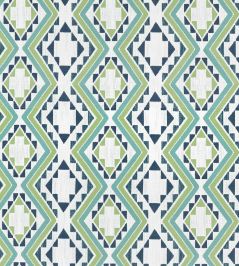 Sagamore Fabric by Thibaut Pear and Navy Sagamore Fabric by Thibaut Pear and Navy